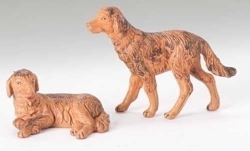 Dogs, 2 pc set, 5" scale