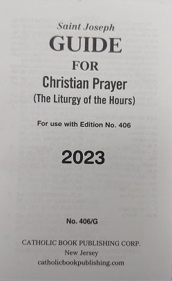 2023 Christian Prayer Guide, 1-volume, 406/G
