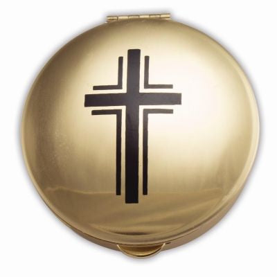 Stamped Cross Gold Pyx,#1