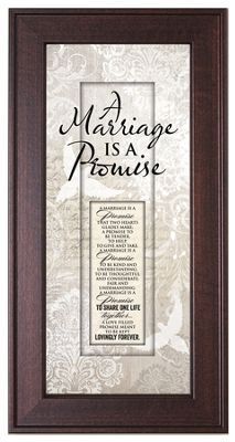 Marriage is a Promise framed