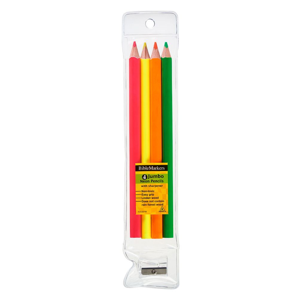 Pencil Highlighters, pack of 4