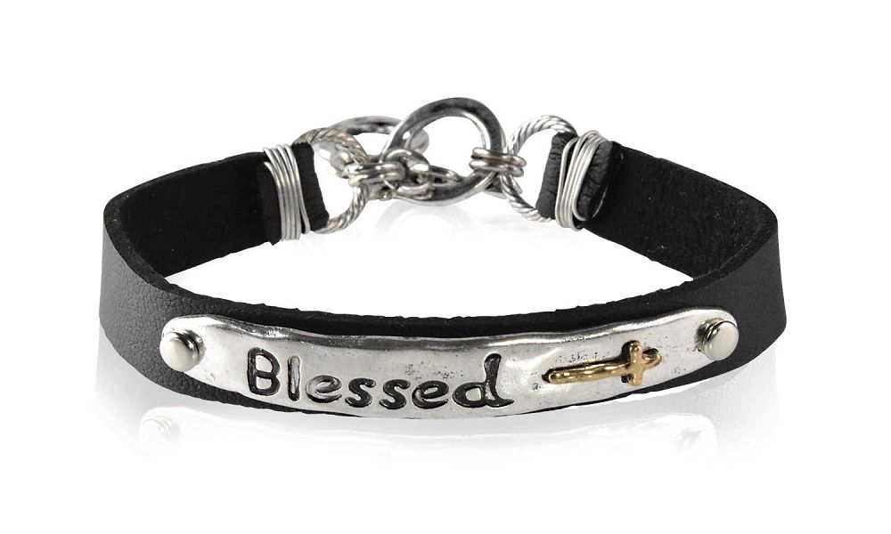 Blessed, Leather Bracelet