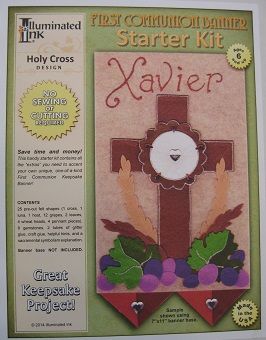 First Communion Banner Starter Kit - Cross