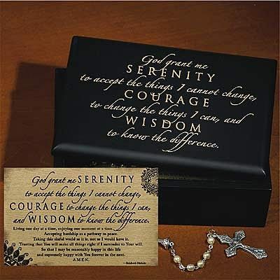 Serenity Prayer Keepsake Box