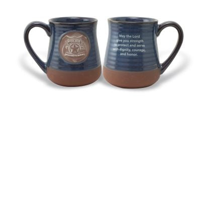 Police Officer Pottery Mug