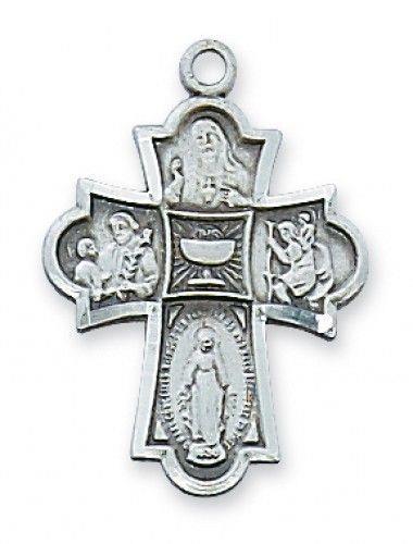 5-Way Chalice Cross medal with 18" chain