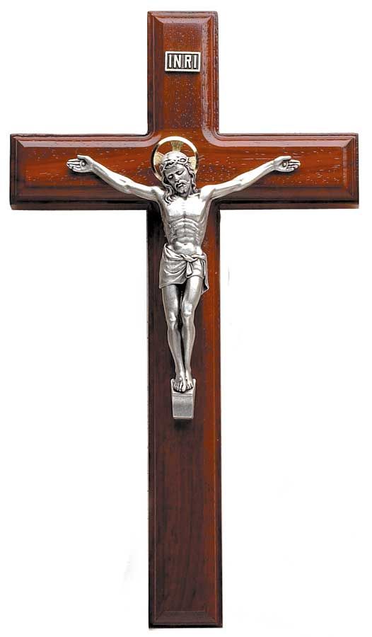 Crucifix Rosewood Beveled