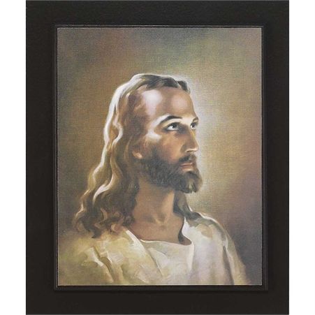 Head of Christ framed, 10" X 12"