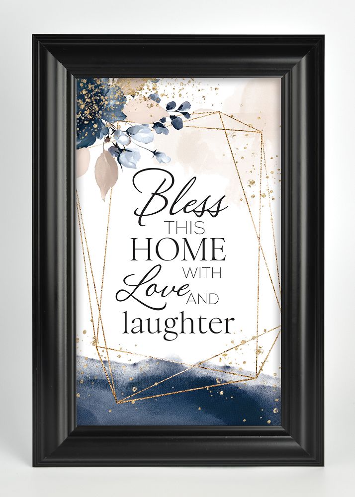 Bless this Home framed art, 8 x 12"