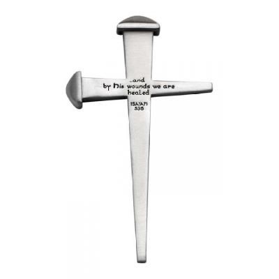 Pewter Nail Wall Cross