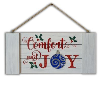 Comfort and Joy wall plaque