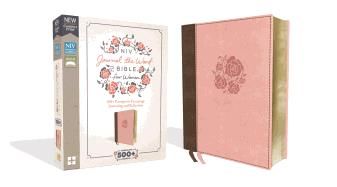 NIV, Journal the Word Bible for Women, Leathersoft, Pink, Red Letter Edition, Comfort Print