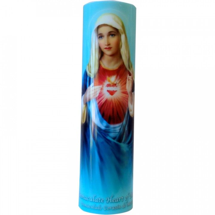 Immaculate Heart of Mary LED Candle