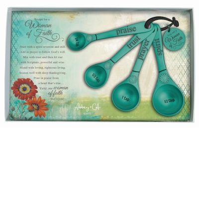 Amazing Woman Measuring Spoons, Teal color