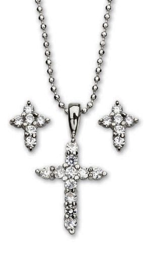 Cross Necklace & Earrings set