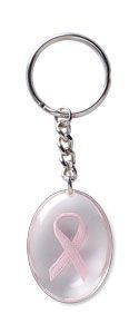 Stone Key Chain, Pink Ribbon