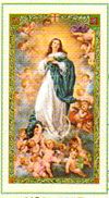 Immaculate Conception holy card