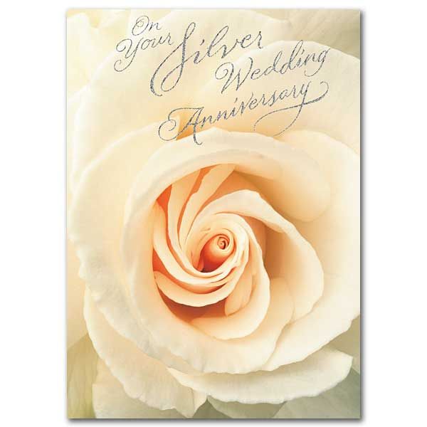 On your Silver Wedding Anniversary card 1171