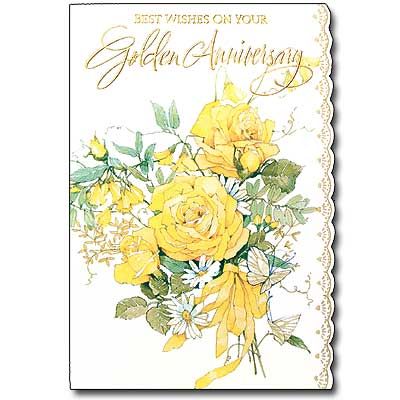 Best wishes on your Golden Anniversary card