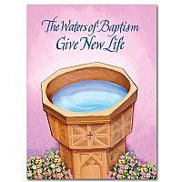 Waters of Baptism give New Life card