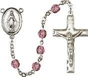 Amethyst Rosary, Silver plated