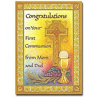 From Mom & Dad Communion card