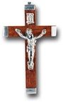 Brown wood Crucifix, 2"