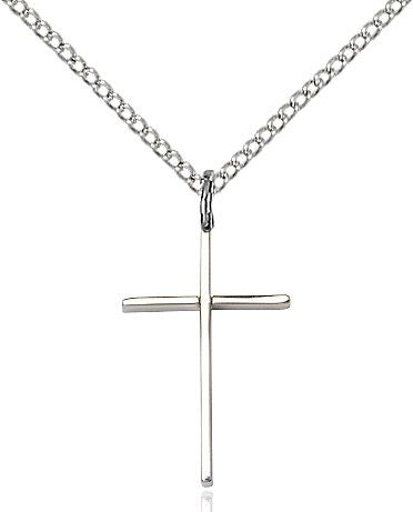 Cross medal 0014M1, Sterling Silver