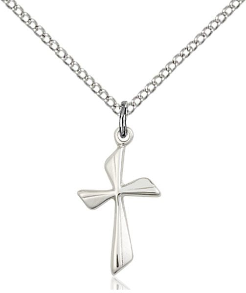 Cross medal 0016Y1, Sterling Silver