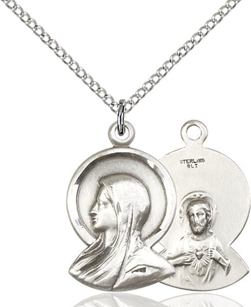 Madonna medal 00201, Sterling Silver