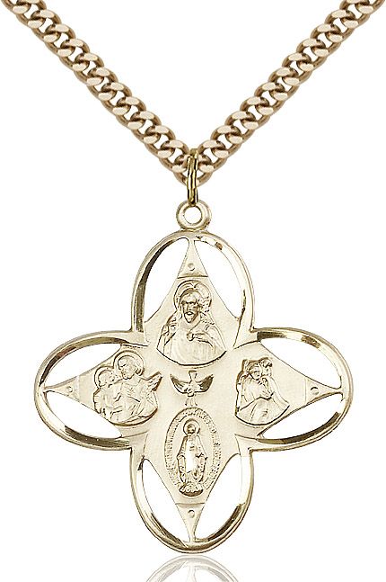 4-way Cross 00392, Gold Filled