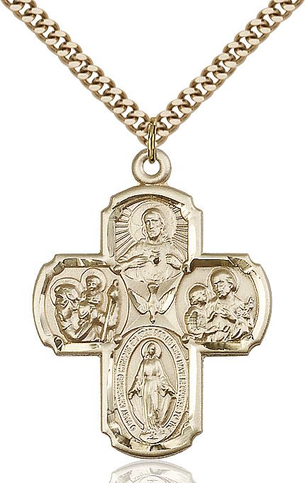 4-way Cross 00402, Gold Filled