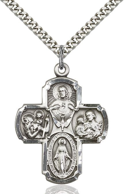 4-way Cross 00401, Sterling Silver