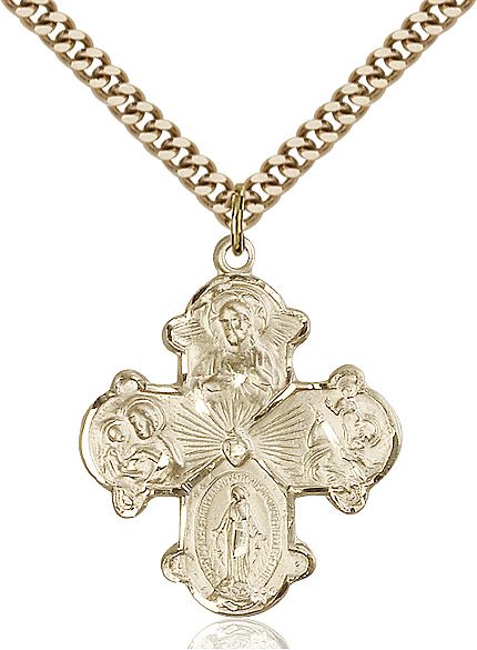4-way Cross 00422, Gold Filled