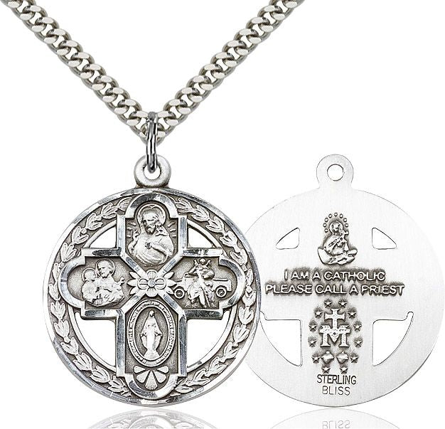 4-way Cross 0043C1, Sterling Silver