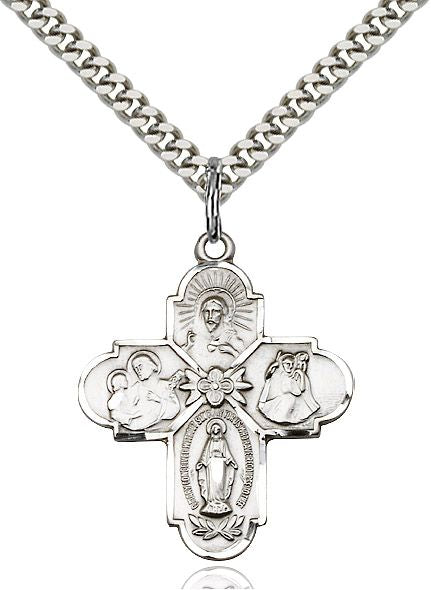 4-way Cross 00431, Sterling Silver