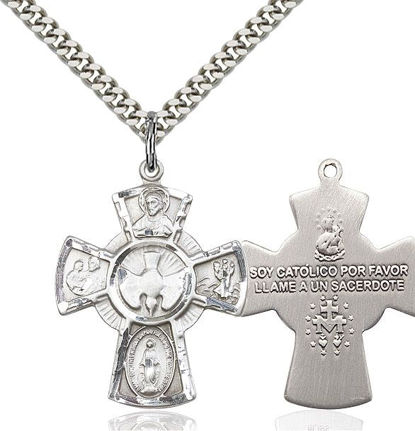 5-way Cross 0045SP1, Spanish, Sterling Silver