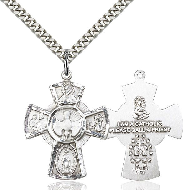 5-way Cross 00451, Sterling Silver