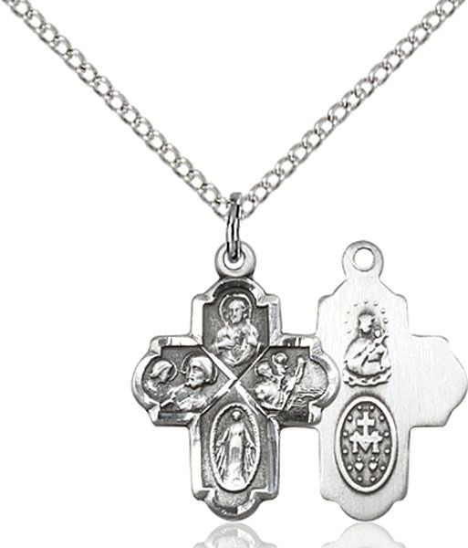 4-way Cross 00471, Sterling Silver