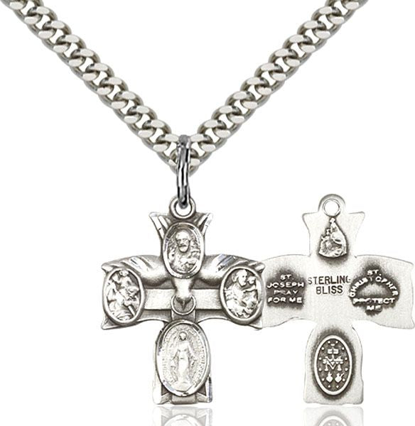 4-way Cross 00491, Sterling Silver