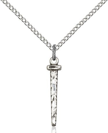 Nail medal 00541, Sterling Silver