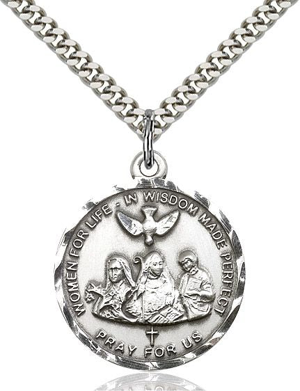 Doctors of the Church medal 00601, Sterling Silver