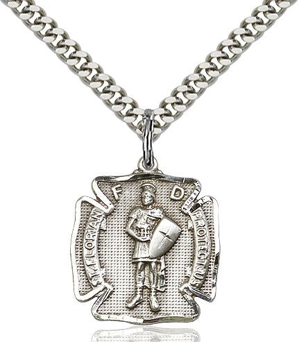 Saint Florian medal 00701, Streling Silver