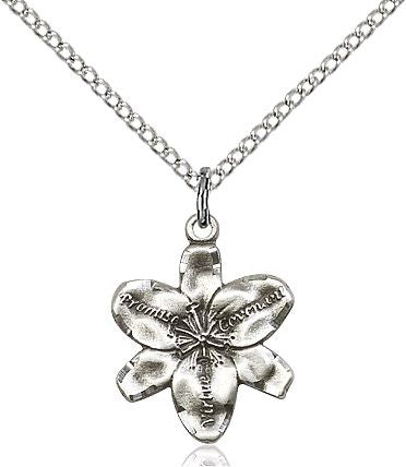 Chastity medal 00881, Sterling Silver