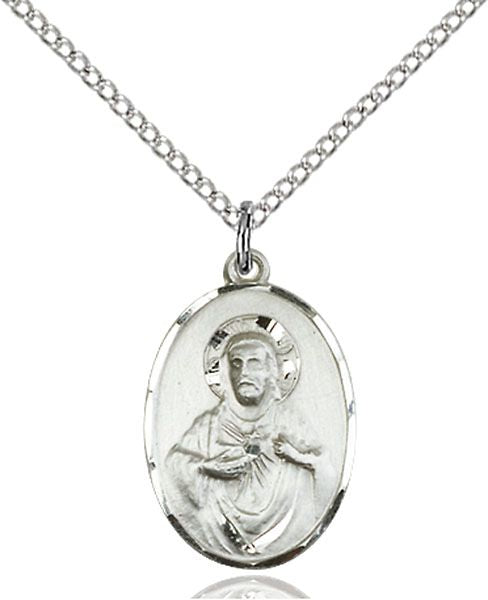 Scapular medal 0090S1, Sterling Silver