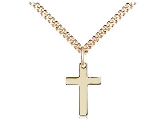 Cross medal 0111Y2, Gold Filled