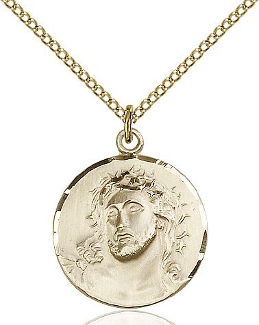 Ecce Homo medal 01542, Gold Filled
