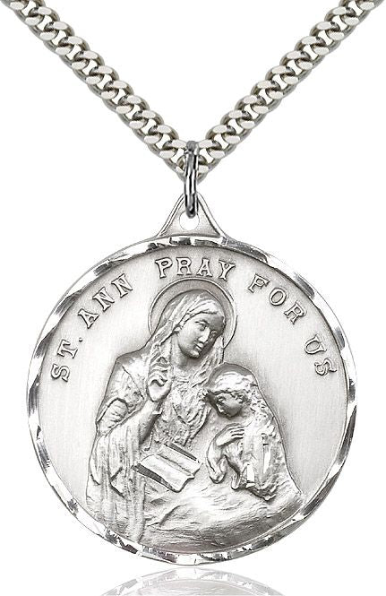 Saint Ann medal 0203A1, Sterling Silver