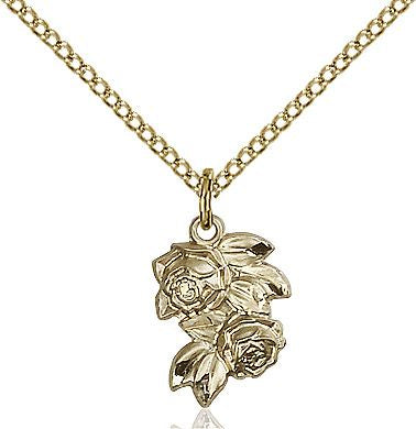 Rose medal 02042, Gold Filled