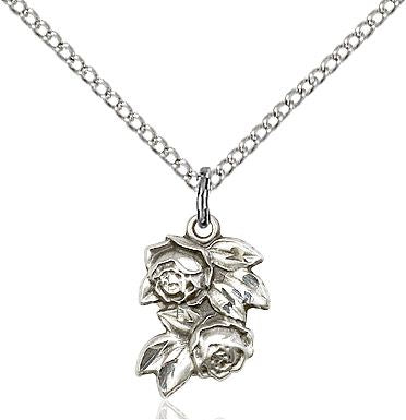 Rose medal 02041, Sterling Silver